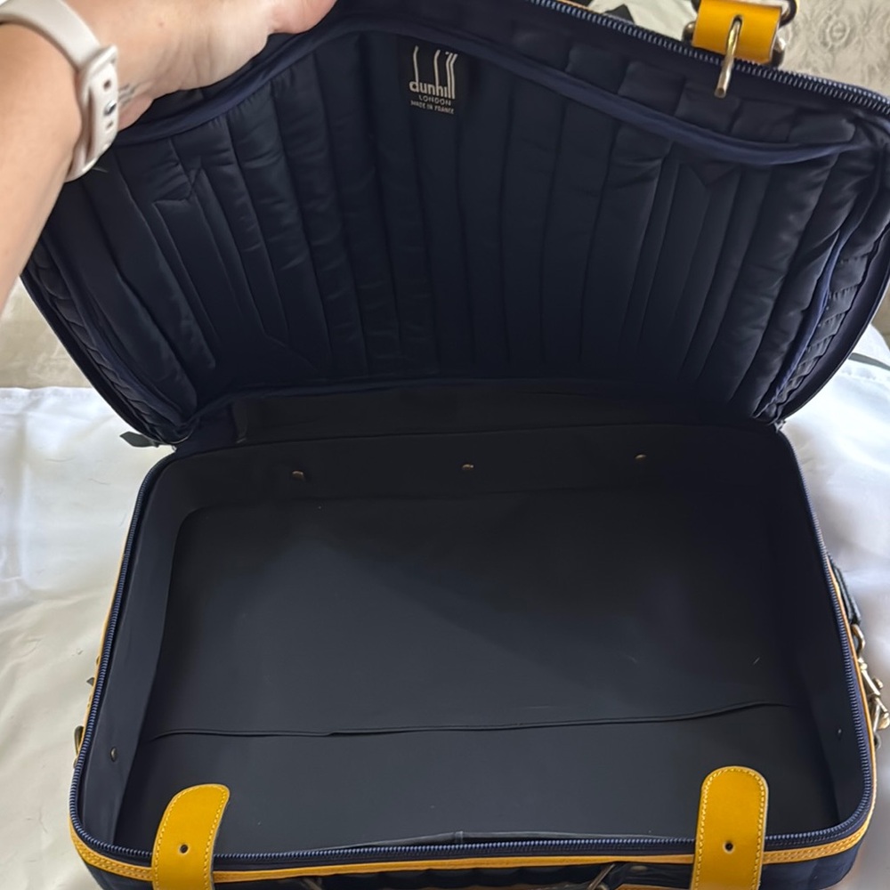 Dunhill Navy and Yellow Messenger Bag - Picture 4 of 7